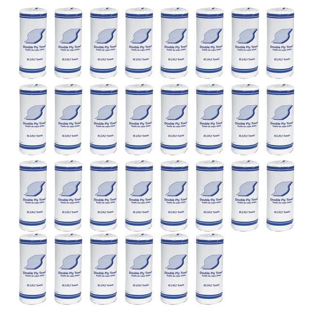 Two-ply kitchen roll towels. Economical, absorbent towel for homes, restaurants and offices.  Two-ply kitchen roll towels.  Economical, absorbent towel.  For homes, restaurants and offices.