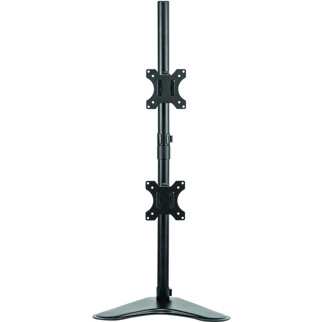 If you need 2 monitors for your daily tasks, set up this dual-monitor arm in your work space. The low-profile base is weighted for stability, and the arm features a cord management system to keep your workstation neat and tidy.  Holds monitors up to 32in and 17 lb on each arm.  Creates a multi-display workstation by positioning monitors in a way that helps reduce strain to your eyes, neck and shoulders. Freestanding design lets you use monitors in areas that donT allow a grommet or clamp mount.  Low-profile, weighted base helps ensure stability.  Cord management system keeps wires in order.  Backed by the manufacturers 3-year limited warranty.  Have the right tools in place to prepare your workforce to work from anywhere.