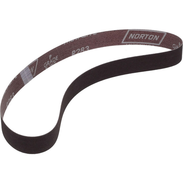 Norton 78072727577 Abrasive Belt:  1" Wide, 30" OAL, 120 Grit, Aluminum Oxide