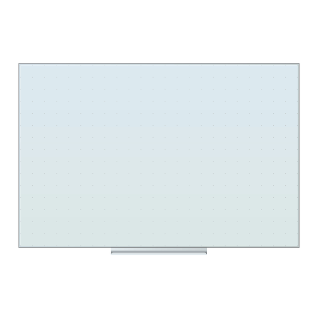 This white floating glass ghost grid dry erase board is a perfect and functional solution for the frequent and heavy usage areas of your office, school, home or any commercial space. Clean, contemporary and frameless product design lines will add a touch of subtle style to your wall.  Premium tempered glass dry-erase surface never stains or ghosts. White frosted glass background with ghost grid dots enables you to create high contrast graphs with any color dry-erase or glass markers  Glass is the highest quality dry-erase surface available. Perfect for heavy writing use in any office, home or commercial environment  Modern frameless design includes hidden mounting brackets that give the impression that the board is floating on the wall.  Works well with all dry-erase markers and liquid glass markers. Try u brands dry-erase markers for ultimate board performance  Mounts vertically or horizontally, includes hassle-free mounting hardware and instructions.  Actual size 35in X 23in  Market Size 36in x 24in  Lifetime Warranty