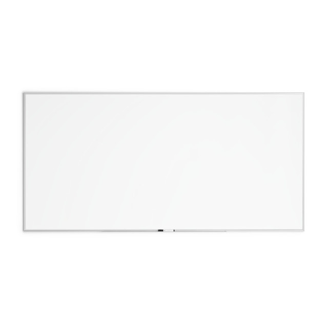 This silver aluminum frame melamine dry erase board is a perfect and functional solution for the occasional and light usage areas of your office, school classroom, home or any commercial space. Although all dry erase markers work well with this board, the U Brands dry erase markers provide the ultimate writing and erase ability experience.  Quality melamine non-magnetic dry erase surface performs great with proper care.  Ideal for light usage in an office, at home or any commercial environment.  Sturdy silver aluminum frame is a more durable upgrade to MDF frames.  Works well with all dry erase markers. Try U Brands dry erase markers for ultimate board performance.  Mounts vertically or horizontally, includes hassle-free mounting hardware and instructions.  3 Year Warranty  This product is heavy and/or oversized and may need more than one person to handle.