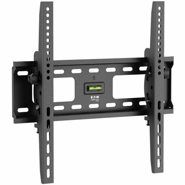 Durable construction. Crafted from high-quality steel and finished with a scratch-resistant powder coating, this mount is built to last and maintain its appearance over time.  Adjustable viewing. Featuring a tilt range of -10 deg. to 10 deg., this mount allows for optimal viewing angles, enhancing your viewing experience whether you are watching TV or displaying information.  Versatile mounting. Designed for a wide range of TVs and flat-screens from 26in to 55in, this bracket ensures compatibility with various models, making it a flexible solution for your display needs.  Easy installation. With an integrated water level and a comprehensive package of screws, spacers, washers, and concrete anchors, setting up your display is straightforward and hassle-free.