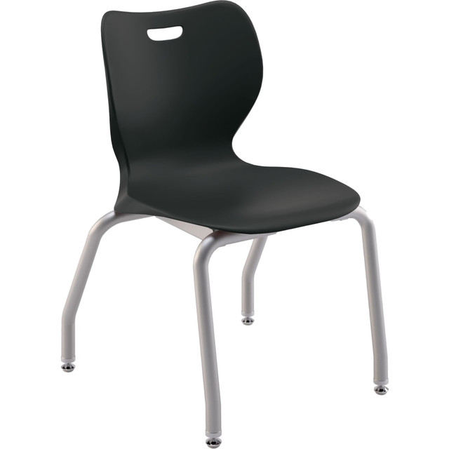 Keep students focused during the day with help from HON SmartLink 4-Leg Chairs. The Learning Curve design flexes in any direction to support students as they fidget. Integrated glides help to prevent scratches and scuffs to your floors.  Overall Dimensions: 29inH x 19-5/8inW x 19-11/16inD.  Weight capacity tested to support 300 lb.  Tubular steel frame.  Plastic 1-piece seat and back.  Learning Curve design flexes in any direction.  Integrated glides.  Chairs stack up to 5 high.  Save time - no assembly required.  Backed by the manufacturers full lifetime warranty.