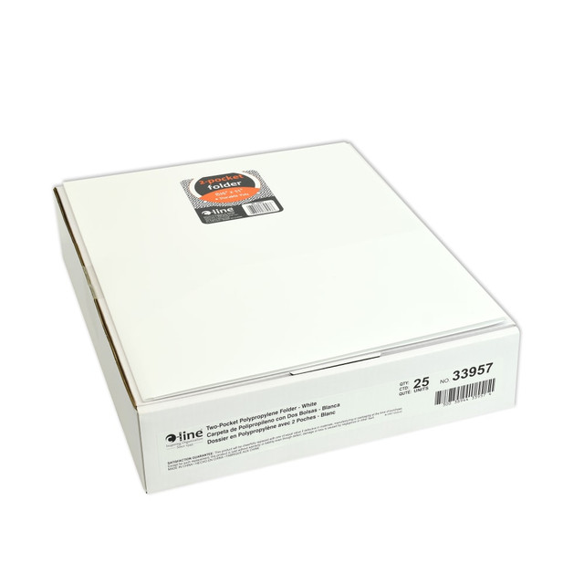 Bring important paperwork to an interview with the C-Line 2-Pocket Poly Portfolio. The 100-sheet capacity offers plenty of space, and there is a special place for business cards.  Business card holder to help you keep contacts close.  100-sheet capacity to store plenty of documents.  Durable polypropylene for heavyweight construction.