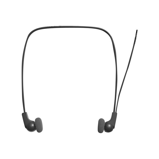 3 meter/10-foot cable for freedom to move about your work area. The 3 meter/10-foot cable gives you the freedom to move around your work area without having to remove the headphones.  Gold-plated plug ensures an ultra reliable connection. The precious-metal gold finishing on the plug will produce a more reliable connection for better audio quality.  Lightweight design improves comfort for prolonged use. The durable, lightweight quality materials enhance comfort for extended wearing.  A 14 mm speaker driver optimizes high audio quality. Small enough for optimum wearing comfort, yet large enough to deliver crisp, non-distorted sound, the 14 mm speaker driver is the ideal size to deliver high quality sound.  Under chin style to fit all ears for better comfort. Designed for an under-the-chin fit for better comfort.  Neodymium magnet enhances sensitivity and sound quality. Neodymium is the best material for producing a strong magnetic field for greater sensitivity and higher overall sound quality.