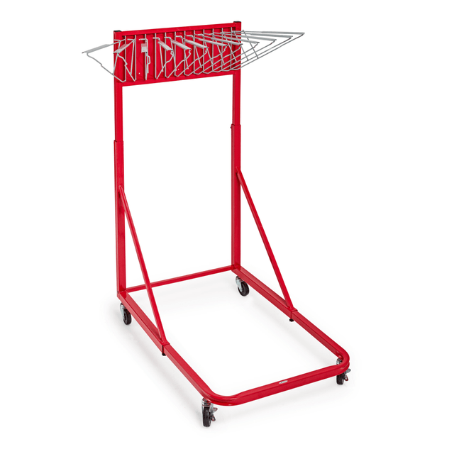 Store blueprints, plans, maps and more with the Alpine AdirOffice Blueprint Vertical File Rolling Stand. Built with 12 pivoting brackets, this stand gives you a full view of what's inside, while the adjustable design can accommodate documents of various sizes. The swivel wheels make it easy to maneuver the stand around the workplace.  Made from steel for durability.  12 pivoting brackets swing out wide, giving you a better view of the documents.  Adjustable design accommodates various hanging clamp sizes.  Four 3in swivel wheels offer convenient maneuverability.  Front 2 locking casters keep the stand in place.  Weight capacity tested to support 240 lb or 1,200 documents.  Assembly required.  Backed by the manufacturer's 1-year limited warranty.  This product is heavy and/or oversized and may need more than one person to handle.