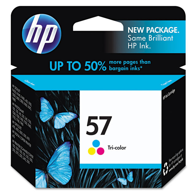 HEWLETT PACKARD SUPPLIES HP C6657AN HP 57, (C6657AN) Tri-Color Original Ink Cartridge