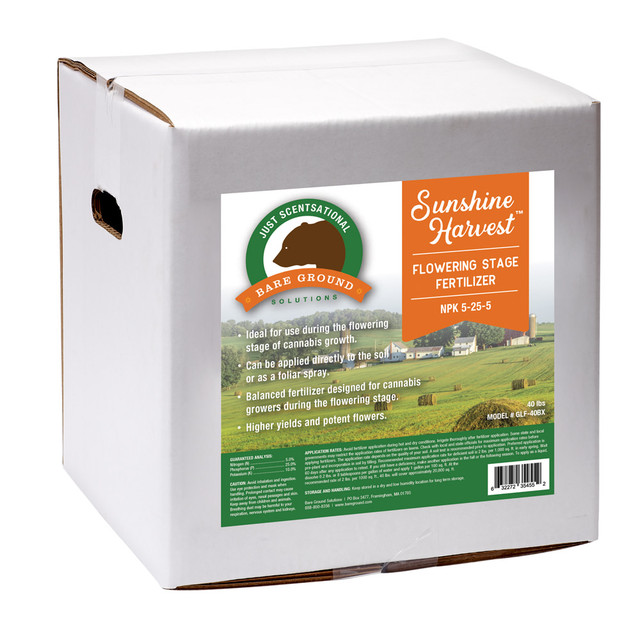 Choose Just Scentsational NPK 5-25-5 Flowering Stage Fertilizer to promote fruiting and flowering. This fertilizer features a mix of nitrogen, phosphorus and potassium to give your plants the important nutrients they need to thrive.  Formula contains nitrogen at 5%, phosphorus at 25% and potassium at 5% to provide essential nutrients.  Nitrogen helps with leaf and stem growth.  Phosphorus helps support root development, fruiting and flowering.  Potassium helps improve plant health, fruit quality and disease resistance.  Great for vegetables, fruits and ornamental plants.