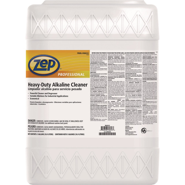 A versatile cleaner designed to effectively clean a wide range of surfaces with speed and ease. Ideal for use on ceramic tile, composition and concrete floors, metal surfaces, unpainted machinery, plastic and vinyl upholstery, automobile parts, whitewall tires, and convertible and vinyl tops. This non-abrasive formula rinses freely to prevent spotting and is free from chlorinated or petroleum solvents, and with minimal caustic elements, it is non-toxic if ingested. This powerful cleaner and degreaser allows for variable dilutions to accommodate various cleaning needs, ensuring an economical solution that is non-flammable. USDA approved for use in federally inspected meat and poultry processing plants as a floor and wall cleaner.  Variable dilutions for wide variety of applications.  Powerful cleaner and degreaser.  Economical.  Non-flammable.
