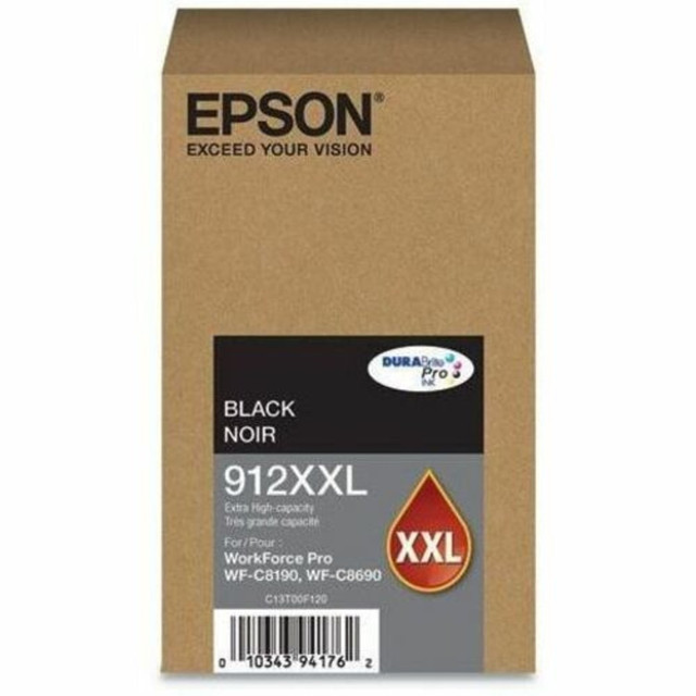 Compatible Epson models: WorkForce:  Pro WF-C8190,  Pro WF-C8690.  .    Inkjet cartridge delivers crisp, black text, vibrant, photo-quality color  Extra High yield type for a reliable printing solution with maximum usability  Features Black print color offers feasibility and convenience of selecting desired colors  Provides longevity with added printing efficiency to better meet your requirements  Helps Avoid Waste - Designed for extended use, helping reduce or eliminate material use and potentially save money.  Recycling solution - designed to encourage recycling, helping you divert materials from landfill.