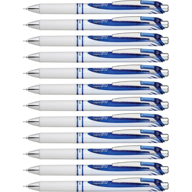 Stock up on your office stationery with these Pentel EnerGel Pearl refillable gel pens. The pearl-colored barrel with stainless steel accents adds a sophisticated, professional touch, and the latex-free grip offers enhanced comfort and control. Featuring a 0.5mm needle pen tip, these pens produce precise fine lines, while the fast-drying gel ink smoothly glides on paper and resists smudges and smears for clean writing. These Pentel EnerGel Pearl refillable gel pens come in a supply of 12 pieces per pack, and the refillable design lets you use the pen continuously.  0.5mm needle pen point produces accurate fine linesThe latex-free grip promotes comfortable handlingCompatible with Pentel LRN5 (0.5mm) and LRN7 (0.7mm) refillsQuick-drying gel ink minimizes smudges and smearsIncludes 12 refillable gel pens  Refillable - designed to be used repeatedly, helping you avoid single-use disposables and potentially save money.