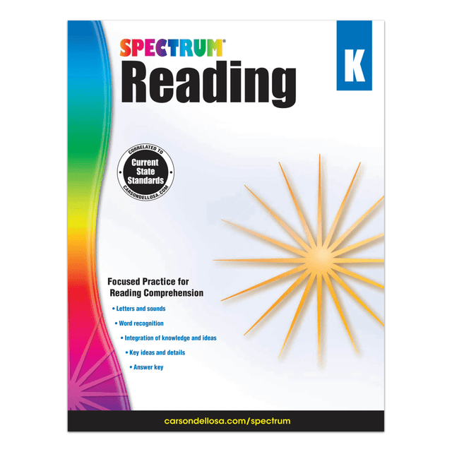 Reading skills and comprehension provide a foundation for success in all fields. This workbook helps students grasp basic concepts through text analysis.  Engaging writing encourages kids to strengthen their reading habits while helping them understand and analyze text.  Standards-based design helps students learn concepts that serve as building blocks for accomplishments.  Lessons include understanding of sounds, letters, word recognition and idea integration.