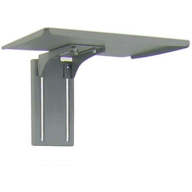 Attach this camera shelf to your WideView WorkSpace to add video-conferencing capability. Mounts above the display(s) for better viewing angles.