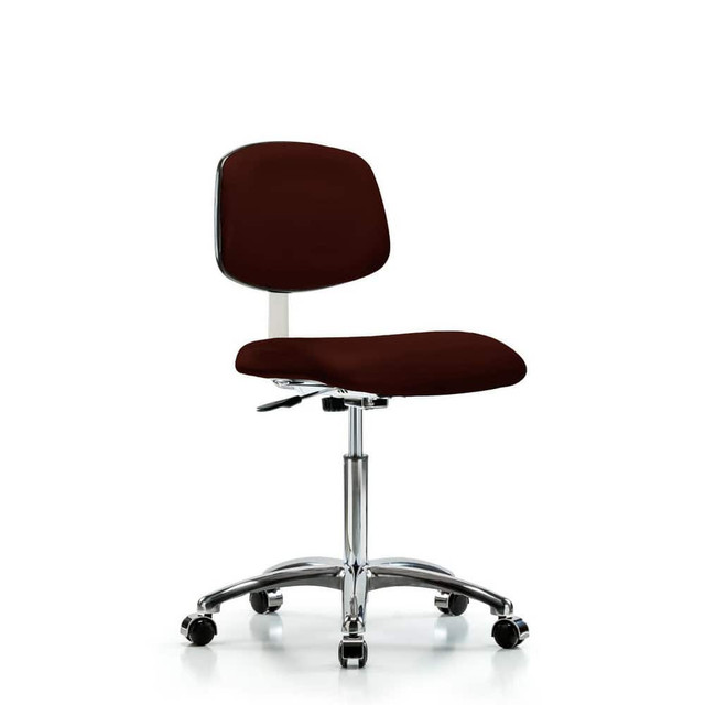 Blue Ridge Ergonomics MSC40333 Task Chair: Vinyl, Burgundy