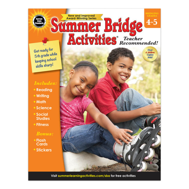 Designed to keep kids mentally and physically sharp while preventing a summer learning gap. Includes daily exercises that are a great way to give your child a head start on the next school year.  Daily 15-minute exercises help provide an edge to give your child a more successful upcoming school year.  Fun activities help ensure children are mentally and physically active during the summer. Kids can learn to set goals, develop character and practice their fitness by exploring outside.  Hands-on exercises can be completed just about anywhere.  Helps prevent summer learning loss, so kids are ready to go when the new school year comes around.  Includes 12 weeks of activities to keep kids busy all summer long.  Designed for students about to enter grade 5.