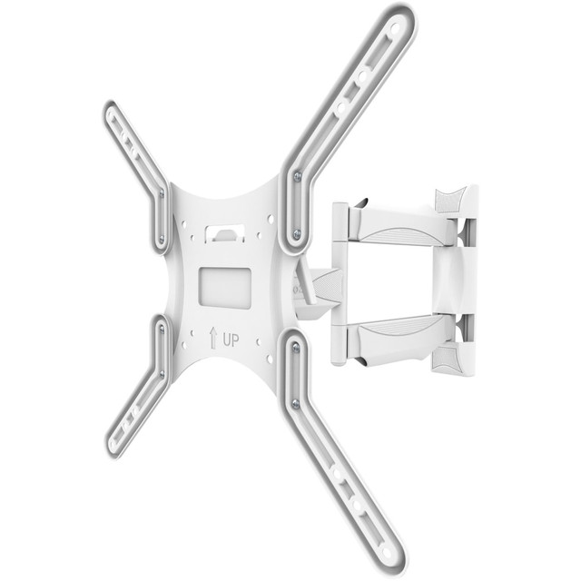 EVERYTHING YOU NEED - Comes carefully packaged with all the lag bolts, anchors, washers and spacers you need for both wood stud or concrete installations.  EXTEND & SWIVEL - Extends 19.6in and provides up to 135 deg. of swivel in either direction, depending on screen size.  EASY TILT - Tilts +10 deg./-2 deg. to reduce glare and improve line-of-sight with your TV.  CABLE MANAGEMENT - Route your cables neatly between your TV and devices.  SAFE & SECURE - Supports TVs weighing up to 80 lb, with VESA sizes up to 400 x 400.