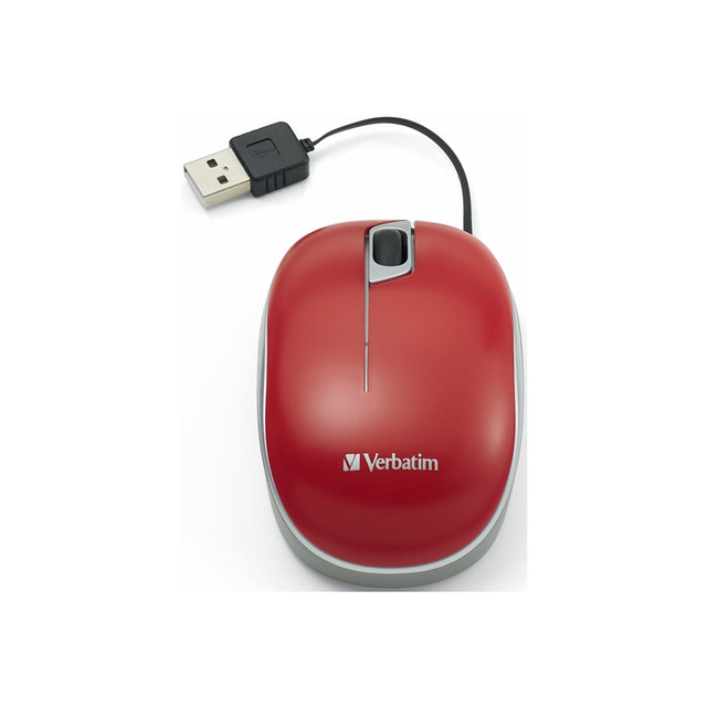 Connect to your computer seamlessly with the Verbatim Retractable Cable USB-A Optical Mouse! Simplify your device connectivity for work or play with this mouse's retractable cable and connector featuring inside storage. With a comfortable grip and high performance, this mouse is suitable for left and right-hand users. Offering a 1000 dpi optical sensor, Verbatim's Retractable Cable USB-A Optical Mouse delivers smooth and precise tracking. The USB-A retractable cable provides a clutter free design, for at home or on the go convenience.