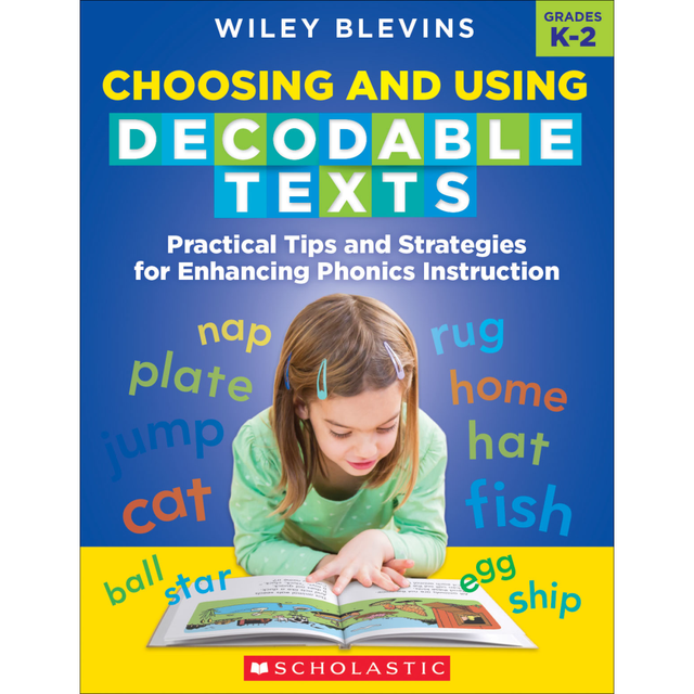 Help students create the building blocks for strong writing, reading and comprehension skills using the Scholastic Choosing And Using Decodable Texts. Engaging activities help students remain focused.  Designed to help build phonics and fluency skills.  Includes practical lessons, routines and tips on how to choose decodeable texts.  Includes ready-to-use, reproducible decodable mini-books.
