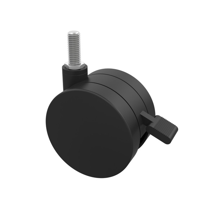 Arrange your classroom or office how you-d like easily with the help of these casters. Simply attach the casters to the bottom of your Apex Series desk or table on 1 side, and then roll the furniture around in a wheelbarrow fashion.  Fits Apex Series desks or tables (sold separately).  Plastic construction offers durability.  Attach to the bottom of 1 side of your desk or table to easily move the furniture around the room in a wheelbarrow style.  3in-diameter dual wheels offer excellent mobility and smooth, quiet rolling.  Weight capacity tested to support 350 lb (per caster).