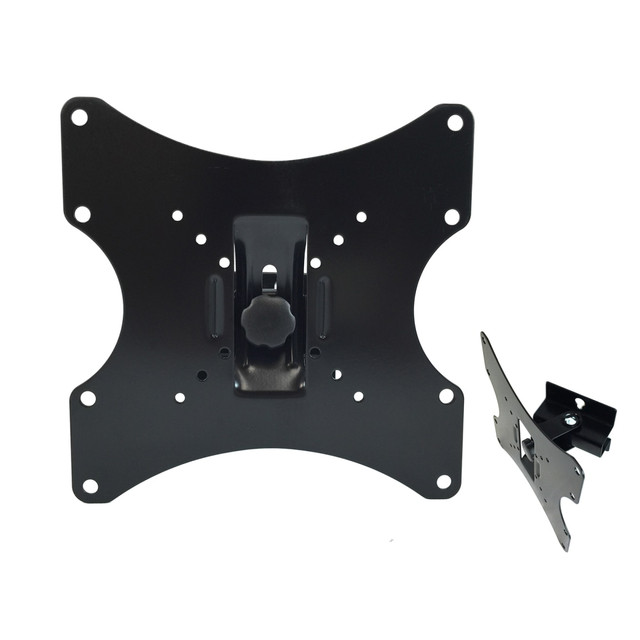 Crafted from heavy-gauge aluminum, this MegaMounts Heavy-Duty Full-Motion Wall Mount delivers rugged support for your 17in to 42in TV. You can also find a comfortable viewing position thanks to the swiveling and tilting capabilities.  Provides sturdy wall-mounted support for your LCD, LED or plasma TV.  Designed for 17in to 42in flat-panel TV weighing up to 66 lb.  Crafted from heavy-gauge aluminum with a smooth matte finish for rugged durability.  Features 60 deg. swivel for optimal viewing.  Tilt adjustment from +20 to -20 deg. makes it easy to adjust the TV for viewing comfort.  Displays your TV 3.9in from the wall.  VESA hole patterns include 200 x 200, 200 x 100, 100 x 100 and 75 x 75 mm.  Equipped with a magnet bubble level.  Comes with wall mount, mounting hardware and instruction manual.  Backed by the manufacturers 90-day limited warranty.