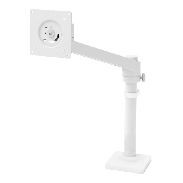 Easy installation. Monitor arm installs in minutes with just one tool.  Affordable. Includes essential monitor arm features without sacrificing quality.  Intuitive use. Easily makes comfortable ergonomic adjustments.  Neat workspace. Lifts a single monitor for more usable desk space.  Built to last. Ensures reliability through quality testing.  Sleek design. Enhances any work area with clean lines and a slim profile.