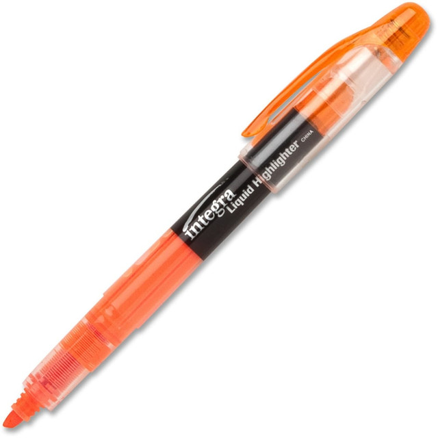 <p>Liquid ink highlighters offer a visible ink supply. Free-flowing delivery system applies ink smoothly and evenly with a chisel tip. Transparent liquid ink stays bright and resists fading. Highlighters are nonrefillable.</p>
