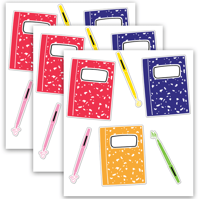 Add style to your classroom with these Carson Dellosa Education Cut-Outs. Made from durable card stock, these cut-outs are suitable for a variety of uses.  Printed on durable card stock.  Suitable as desk tags, cubby tags, game pieces, bulletin board decor and more.  Includes 36 pieces per pack. Sold as 3 packs for a total of 108 cut-outs.