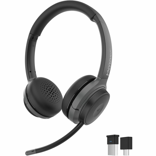 Universal Communication Standard built with compliance to the UC standard that works with all standard compatible communication software including Zoom, Skype, MS Teams etc.  Advantage Lightweight Design our lightweight comfortable design will encourage you to work smarter and play longer. Wireless PC/Mac pairing with call handling and volume control buttons built-in  Noise Cancelling Boom Microphone Noise Canceling Boom Microphone has 120 degree rotation and can be positioned on your right or left for all day productivity. We use a specialized IC to provide the noise cancellation in our Boom Microphone. The technology allows us to identify the source of the noise and electronically filter it out of the conversation.  Protein Leather Ear Cushion designed to deliver comfort, with memory foam insulation and soft protein leather earpads, to simulate the natural feel of leather on your skin  Bluetooth 5.3 Connectivity designed on the Bluetooth 5.3 platform, our Wireless Headset is Multipoint, that allows you to connect to multiple devices and enables you to switch between devices seemlessly
