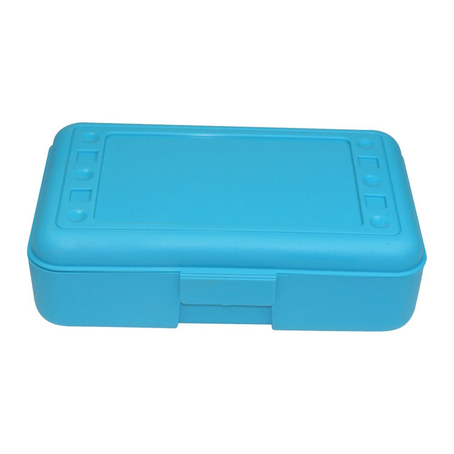 Romanoff pencil box can pack a lot of pencils.  Also perfect for pens, markers, notions, embellishments, and more!  Measures 8.5inW x 5.5inL x 2.5inH.