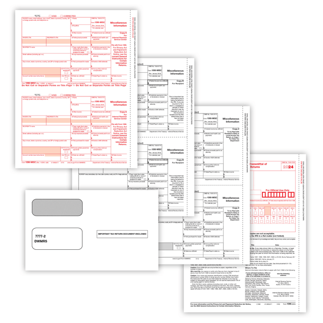 If you need to report payments to non-employees made throughout the past year, look to these helpful tax forms. The forms are acid free to help prevent fading and yellowing, making them great for archiving.  Helps you report payments other than wages, tips and salaries, such as miscellaneous income, to non-employees made in the course of a trade or business.  Acid free to stand up against fading.