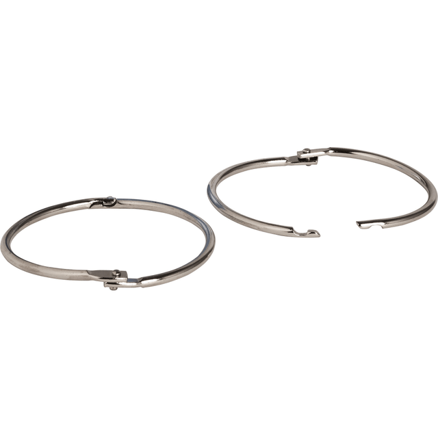 Book rings are great for variety of uses such as loose-leaf, memo filing, key rings and sample holders.  Design features a bright nickel-plated finish.  Standard sizes are precisely made to ensure simple opening and firm closure.