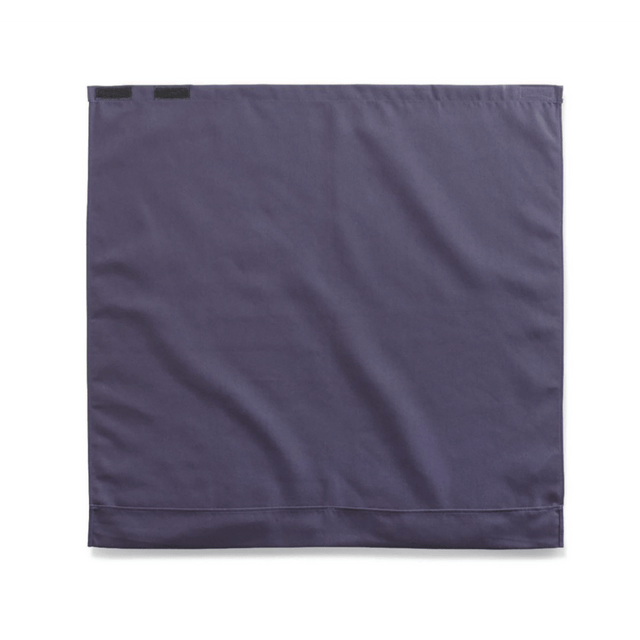 Soil-release finish helps avoid staining from foods and liquids  Made of heavyweight 100% polyester for a tough design.  Soil-release finish helps ward off stains to maintain a fresh appearance.  Snaps provide a secure closure.