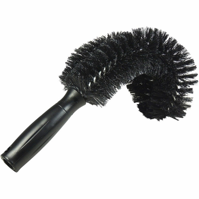 Bendable, StarDuster Pipe Brush is curved to clean pipes and other round surfaces. Heavy-duty wire and polypropylene bristles easily clean hard-to-reach surfaces. Plastic handle fits an Unger OptiLoc Pole (not included) to reach high areas.