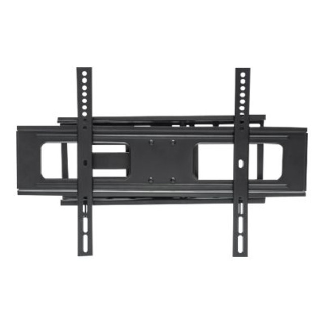 Robust construction. Crafted from heavy-duty steel, this mount provides a secure and stable platform for your television, supporting weights up to 50 kg with ease.  Easy installation. Wall-mountable design ensures a straightforward setup process, allowing you to enjoy your mounted display in no time.  Versatile compatibility. Designed to accommodate screen sizes from 37in to 70in, this mount is compatible with a wide range of displays, ensuring a perfect fit for your viewing needs.  Comprehensive mounting options. Supports a variety of flat panel mount interfaces including 200 x 200 mm, 300 x 300 mm, 400 x 200 mm, 400 x 400 mm, and 600 x 400 mm, offering flexibility for your installation requirements.  Full motion flexibility. With adjustments for leveling, swivel, and tilt, this mount offers -3 deg. to 3 deg. leveling, 180 deg. swivel, and a tilt range of -20 deg. to 10 deg., providing optimal viewing angles from any position.
