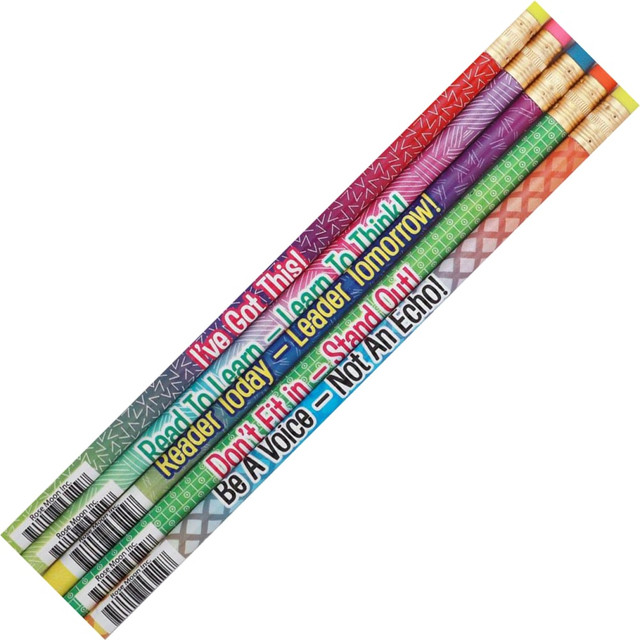 Moons HB #2 pencils are made from real wood. They sharpen easily, write smoothly, and have high quality durable erasers.  Pencils use standard HB lead, equivalent to a #2 wood case pencil.  Fun multicolor designs.  PMA certification for pencils signifies that pencils are free from harmful levels of toxic substances. For detailed information see www.pencilsandpens.org/pencil_certification_program.php.