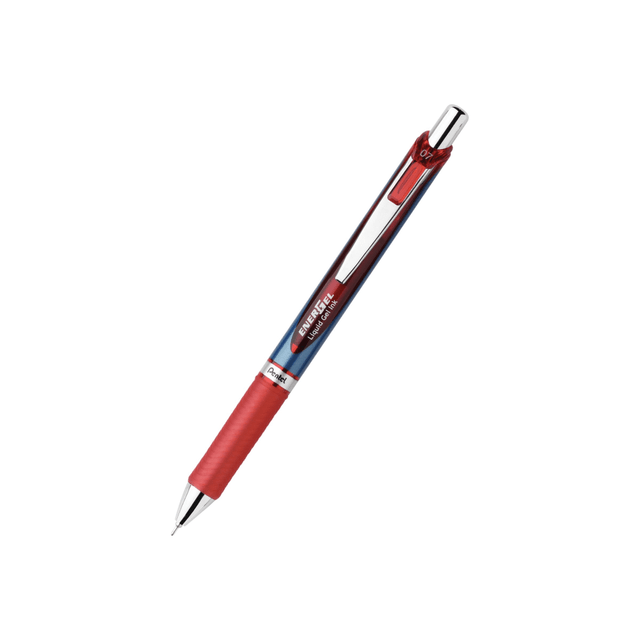 Pentel pens offers an amazing writing experience like no other, featuring a comfortable and durable barrel and a smooth blend of liquid and gel inks that offers the best of each. The ink dries quickly enough for left handed users to not worry about smudging it and can be used both for everyday writing or important documents.  EnerGel RTX liquid gel pens feature a stainless steel tip and super-smooth blend of liquid and gel inks that glide across paper.  Tip conveniently retracts to protect pockets and purses.  Vivid, quick-drying ink is great for left-handed writers - no smears, no smudges, no globs.  Ink formula is excellent for everyday notes yet safe for vital documents.  Sleek, stylish barrel design with stainless steel accents adds to the professional look.  Latex-free grip allows maximum comfort and control.  Barrel and latex-free grip accents indicate color.  Pen is refillable with Pentel LRN7 or most size/color EnerGel refills (each sold separately).  The needle pen-point delivers red gel-based ink that creates precise lines and markings.  Refillable - designed to be used repeatedly, helping you avoid single-use disposables and potentially save money.  Contains Recycled Content - See Specs for Details.