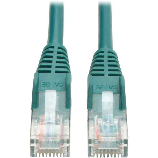 High-speed performance. With a tested frequency of up to 350 MHz, this Ethernet cable supports fast data transfer rates, making it suitable for high-speed Internet connections, video streaming, and online gaming.  Enhanced connectivity. The Cat5e 350 MHz Snagless Molded (UTP) Ethernet Cable ensures a reliable connection with its high-quality PVC jacket and snagless design, making it durable for long-term use.  Universal compatibility. Designed to be compatible with PCs, this cable features male RJ-45 connectors on both ends, ensuring a seamless connection to a wide range of devices.