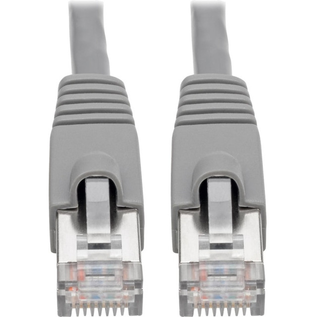 High-quality performance. Featuring minimized Near-End Crosstalk (NEXT) and RFI/EMI shielding, this Ethernet cable delivers a high-quality, interference-free connection. The advanced shielding helps maintain signal integrity, offering reliable, high-speed data transmission suitable for Power over Ethernet (PoE) applications.  Enhanced durability. The Cat6a 10G Snagless Shielded STP Ethernet Cable is designed with a PVC jacket and molded, snagless strain relief that provides superior durability and longevity. This design ensures the cable can withstand the rigors of daily use while maintaining optimal performance.  Comprehensive compliance. Adhering to IEEE 802.3af standards and certified by ETL, RoHS, and UL, this cable meets stringent requirements for safety and environmental considerations. Its compliance ensures it is a trustworthy component for any networking setup.