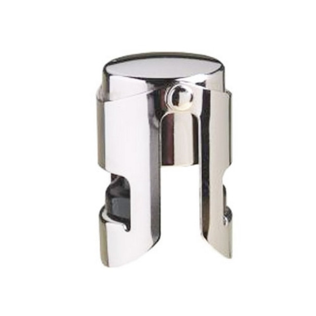 Use this bottle stopper to help keep your champagne bubbly for up to 2 days after opening. The stopper is made of stainless steel with a high-gloss finish for an attractive look.  Stainless steel construction with a high-gloss finish offers durability and a stylish touch.  Place in your champagne bottle to help keep it bubbly for up to 2 days.  Reusable & avoids disposables - designed to be used repeatedly, helping you avoid single-use disposables and potentially save money.