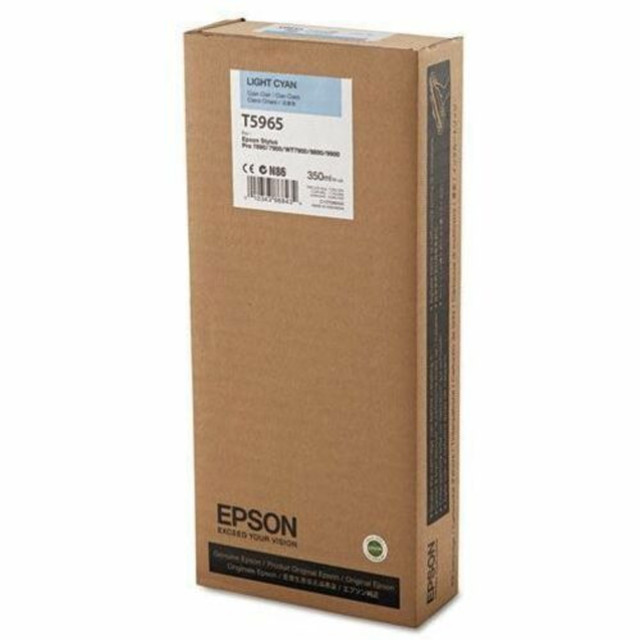 Compatible Epson models: Stylus Pro:  7700,  7890 24 In.,  7900 24 In,  9700,  9890 44 In.,  9900,  WT7900.  .    Inkjet technology gives you an ultra sharp detail on plain and specialty papers  Features Light Cyan print color to better suit your requirements with maximum efficiency  350 mL ink volume for better reliance and maximum usability  Delivers precise, sharp, and reliable printing with maximum usability  Recycling solution - designed to encourage recycling, helping you divert materials from landfill.