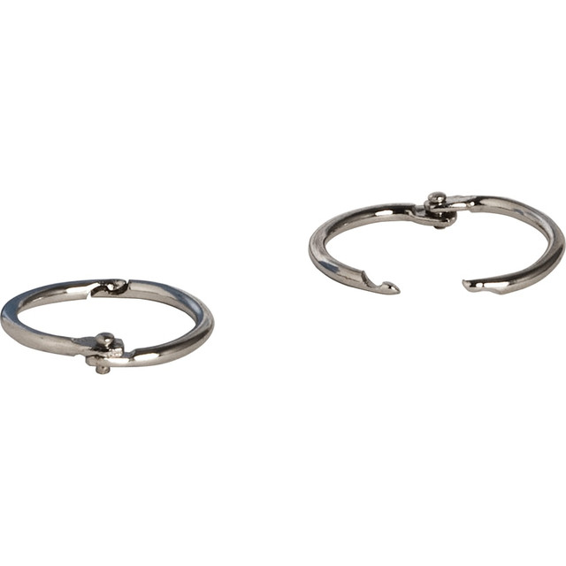 Book rings are great for variety of uses such as loose-leaf, memo filing, key rings and sample holders.  Design features a bright nickel-plated finish.  Standard sizes are precisely made to ensure simple opening and firm closure.