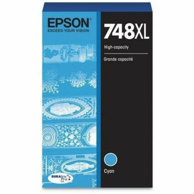 Compatible Epson models: WorkForce:  Pro WF-6090,  Pro WF-6530,  Pro WF-6590,  Pro WF-8010DW,  Pro WF-8010WF,  Pro WF-8090,  Pro WF-8510DWF,  Pro WF-8590.  .    OEM product gives you peace of mind with 100% compatibility  Inkjet cartridge delivers crisp, black text, vibrant, photo-quality color  Get more printing feasibility with the dependable high yield type  Features Cyan print color to better suit your requirements with maximum efficiency  Provides longevity with added printing efficiency to better meet your requirements  Helps Avoid Waste - Designed for extended use, helping reduce or eliminate material use and potentially save money.  Recycling solution - designed to encourage recycling, helping you divert materials from landfill.