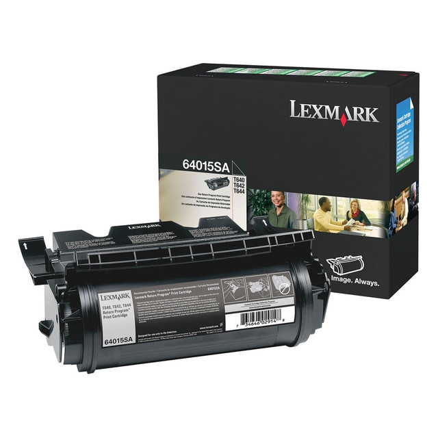 Compatible Huntress Corp models: T642.  . Compatible Lexmark models: T : T640, T640dn, T640dtn, T640n, T640tn, T642, T642dn, T642dtn, T642n, T642tn, T644, T644dn, T644dtn, T644n, T644tn.  .    Yield is approximate  Also for use in T642, T644 and more  Return Program cartridge for savings  Makes a professional impression  Compatible with Lexmark T640  Yields up to 6,000 pages.  Designed to provide exceptional value, reliability and outstanding print quality.  Backed by the manufacturers 100% guaranteed lifetime warranty.  Return Program cartridges are sold at a discount versus the price of a regular cartridge. In agreement to use the cartridge only once and return it only to Lexmark for remanufacturing or recycling. Return Program cartridges contain recycling information and prepaid mailing label.  Recycling solution - designed to encourage recycling, helping you divert materials from landfill.
