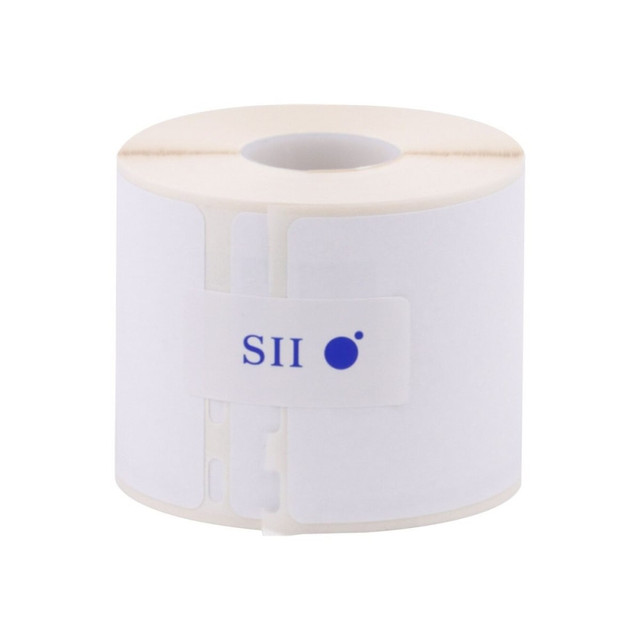 Easy to use drop in design for simple installation  White  220 labels per roll  1 roll per box  removable adhesive  Produces crisp, legible results every time  54 mm x 101 mm