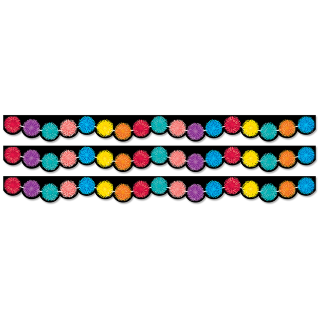 Decorate bulletin boards with the Creative Teaching Press Scallops EZ Borders. These borders are acid-free to help prevent yellowing, and they're sized for compact storage.  Acid-free design helps prevent yellowing.  Sized for compact storage.  Each pack contains 24 borders for a total of 72 borders.