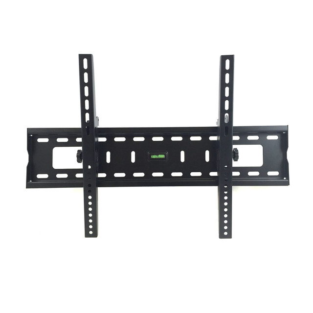 Easily mount your 32in to 70in LED, LCD or plasma TV to the wall with this MegaMounts Tilting Wall Mount. The mount is crafted from heavy-gauge aluminum for rugged durability, and the 15 deg. tilting capability allows you to find the ideal viewing position.  Provides sturdy wall-mounted support for your LCD, LED or plasma TV.  Designed for 32in to 70in flat-panel TV weighing up to 99 lb.  Crafted from heavy-gauge aluminum for rugged durability.  Tilt adjustment of 15 deg. makes it easy to adjust the TV for viewing comfort.  VESA Max hole pattern 600 x 400.  Equipped with a bubble level.  Comes with wall mount, mounting hardware and instruction manual.  Backed by the manufacturers 90-day limited warranty.