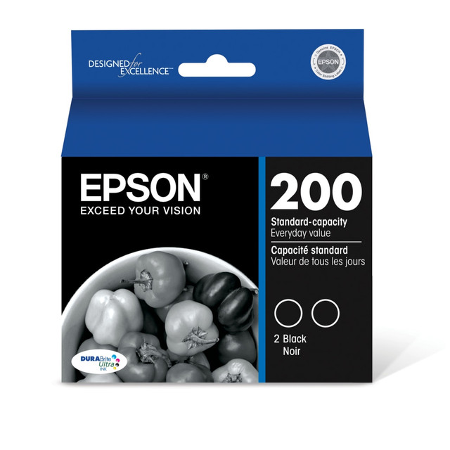 Compatible Epson models: Expression : Home XP-200, Home XP-300, Home XP-310, Home XP-400, Home XP-410.   WorkForce:  WF-2520,  WF-2530,  WF-2540.  .    Inkjet cartridge gives you outstanding print quality  Rely on a better value for frequent printing with standard yield  Features Black print color to better suit your requirements with maximum efficiency  Delivers precise, sharp, and reliable printing with maximum usability  Recycling solution - designed to encourage recycling, helping you divert materials from landfill.