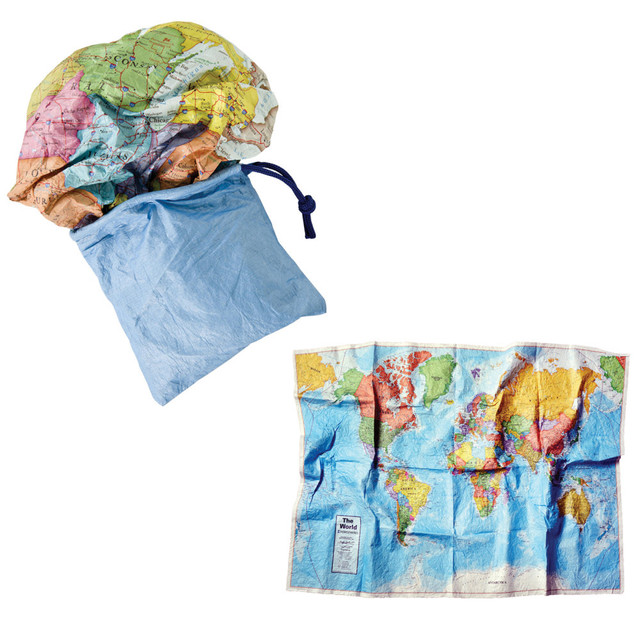 Journey across the world with your students using a map you will never have to fold - the Round World Products World Scrunch Map. Whether you are teaching in the classroom or your lessons take you outside, this portable world map is easy to take along for the ride.  World map is brightly colored and clearly labeled.  Water and tear resistant for lasting use.  Packable design is easy to take with you.