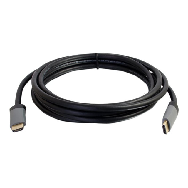 The Select High Speed HDMI Cable with Ethernet is the perfect solution for connecting multimedia source devices in home theater, desktop or commercial audio video applications requiring high speed HDMI features. The CL2 rated cable jacket is designed to meet the requirements for in-wall installations. The Ethernet capabilities of the cable allow a user to connect multiple Ethernet enabled HDMI devices through a single Ethernet connection. This cable can be utilized with network switch stacking. Experience the latest HDMI features including: • 4K@50/60, (2160p), which is 4 times the clarity of 1080p/60 video resolution • 3D video, Deep Color and x.v. Color • Dolby True HD, DTS-HD Master Audio and up to 32 audio channels for a multi-dimensional immersive audio experience • Up to 1536kHz audio sample frequency for the highest audio fidelity • Simultaneous delivery of dual video streams to multiple users on the same screen • Simultaneous delivery of multi-stream audio to multiple users (up to 4) • Support for the wide angle theatrical 21:9 video aspect ratio • Dynamic synchronization of video and audio streams • CEC extensions for control of consumer electronics devices through a single control point This fully-functional, high bandwidth cable is tested to perform at industry standards and is backed by a lifetime warranty. Note: Both the source device and display must support a HDMI feature in order to pass that feature through this cable. To utilize HDMI stacking for network equipment all attached equipment must use the same firmware.