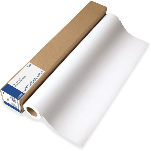 Print off photos with vibrant, lifelike colors using this double-weight paper. The matte finish offers optimal color reproduction without glare for a clear view of your work.  Double-weight paper offers reliable color reproduction.  Matte finish produces lovely photographs without glare.  Paper comes on a 44in x 82ft roll.